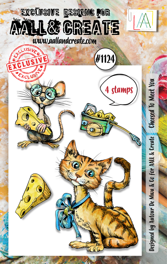 #1124 - A7 Stamp Set - Cheesed To Meet You