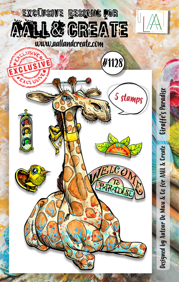 #1128 - A7 Stamp Set - Giraffe's Paradise
