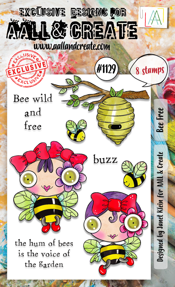 #1129 - A6 Stamp Set - Bee Free