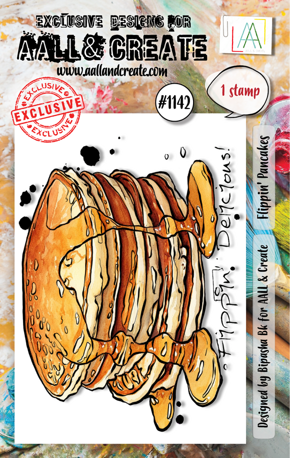 #1142 - A7 Stamp Set - Flippin' Pancakes