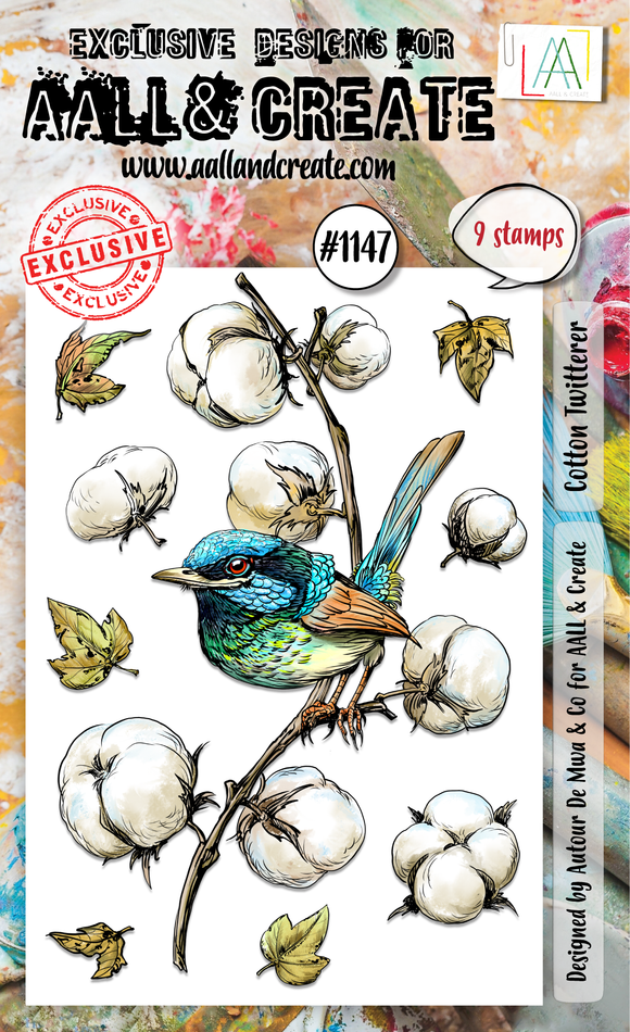 #1147 - A6 Stamp Set - Cotton Twitterer