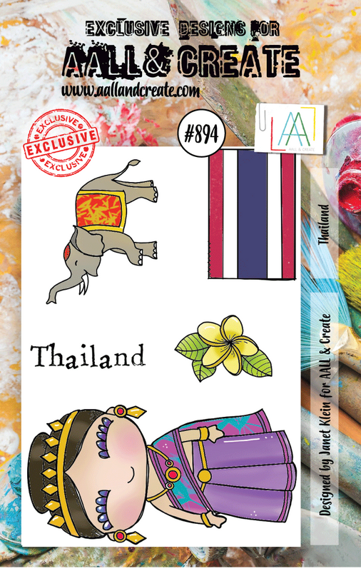 #894 - A7 Clear Stamp Set - Thailand - AALL & Create Wholesale - stamp