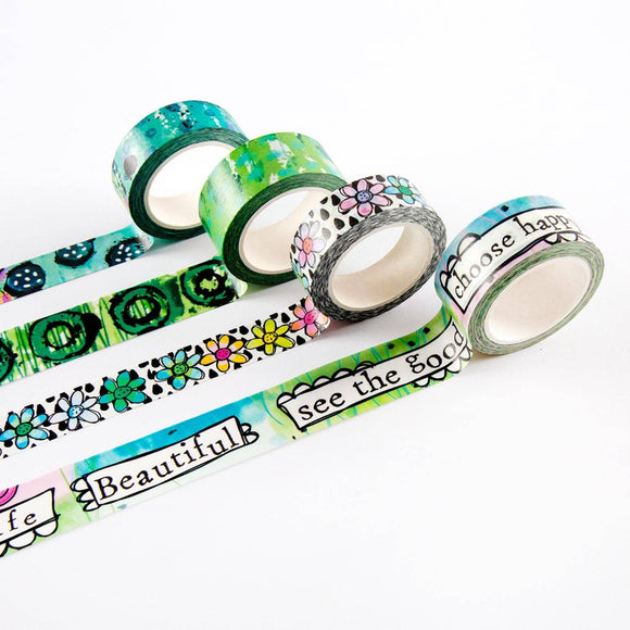 Pack 4 - Washi Tapes - AALL & Create Wholesale - washi tapes