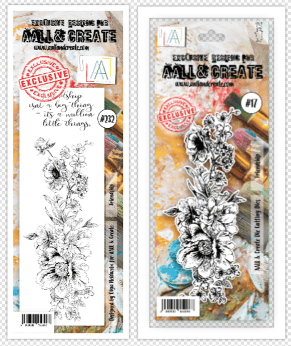#17 - Die-Cutting Die Set + Matching Stamp #232 - AALL & Create Wholesale - Dies