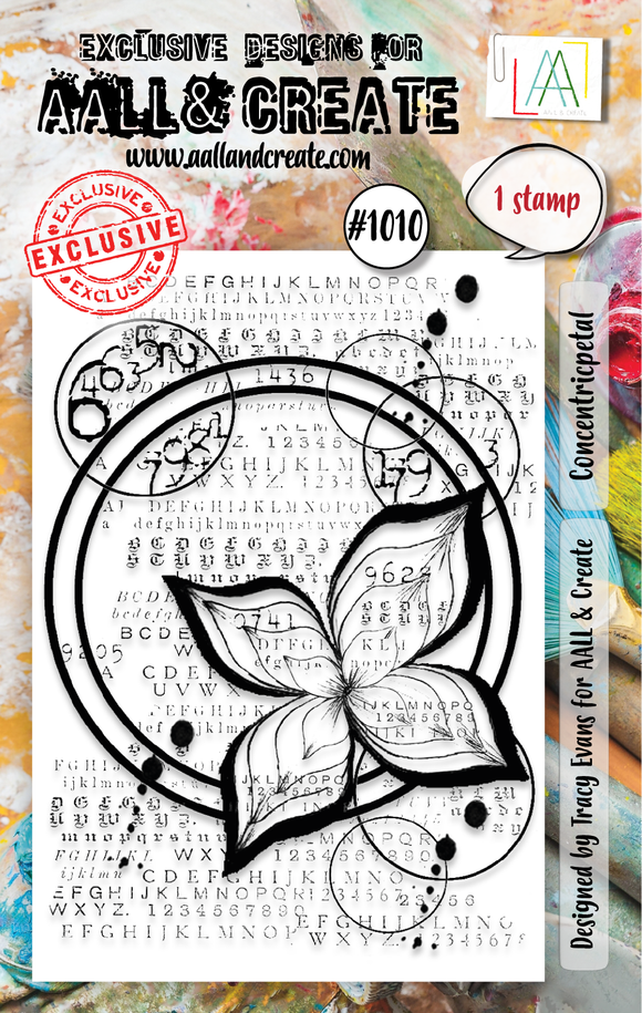 #1010- A7 Stamp Set - Concentricpetal