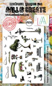 #1048 - A6 Stamp Set - Fresh Air - AALL & Create Wholesale - stamp