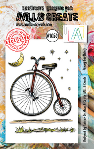 #1050 - A7 Stamp Set - Penny Farthing - AALL & Create Wholesale - stamp