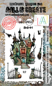 #1053 - A6 Stamp Set - House Of Faces - AALL & Create Wholesale - stamp