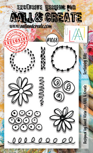 #1068 - A6 Stamp Set - Scribbley Bits