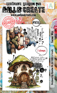 #1076 - A6 Stamp Set - Gnome Wise