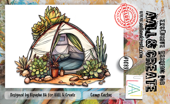 #1089 - A6 Stamp Set - Camp Cactus