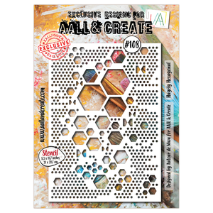 #108 - A4 Stencil - Hugely Hexagonal