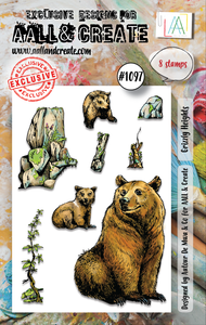 #1097 - A7 Stamp Set - Grizzly Heights