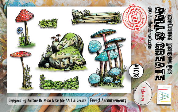 #1098 - A7 Stamp Set - Forest Accoutrements