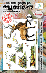#1099 - A7 Stamp Set - Me Stag, You Stamp Set
