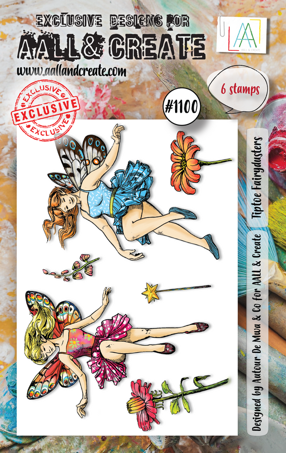 #1100 - A7 Stamp Set - Tiptoe Fairydusters