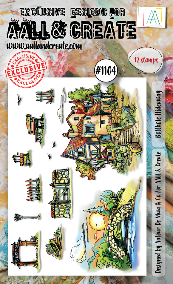 #1104 - A6 Stamp Set - Bolthole Hideaway