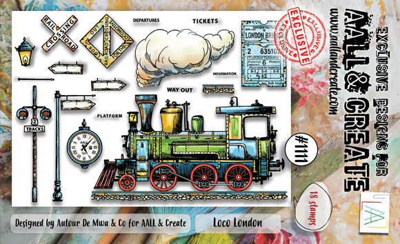 #1111 - A6 Stamp Set - Loco London