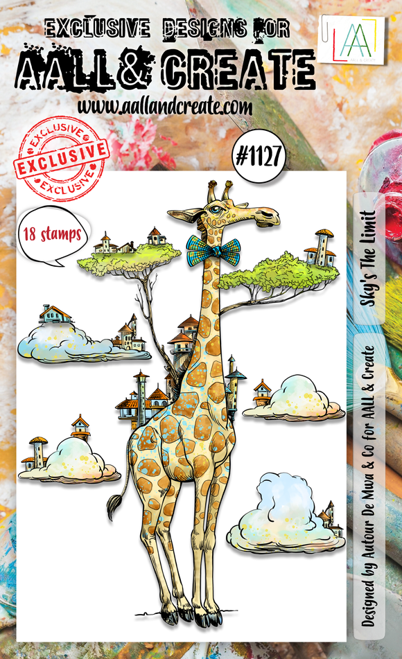 #1127 - A6 Stamp Set - Sky's The Limit