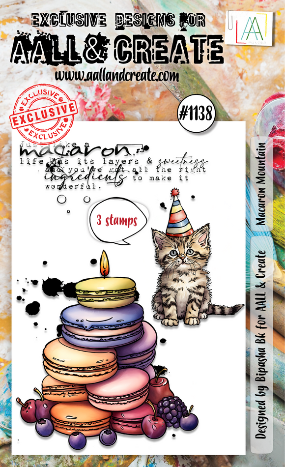 #1138 - A6 Stamp Set - Macaron Mountain