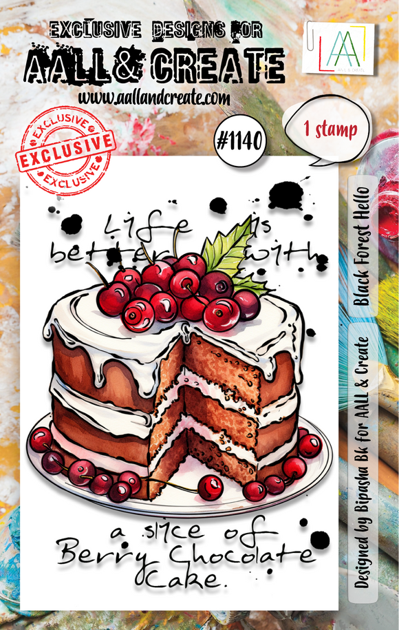 #1140 - A7 Stamp Set - Black Forest Hello (Retail Release Date: 8th March 2024)
