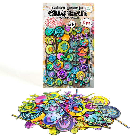 #13 - Ephemera Die-Cuts - Stems & Pods - Colour