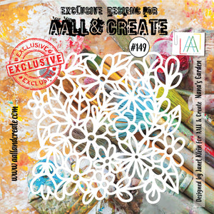 #149 - 6"x6" Stencil - Nana's Garden - AALL & Create Wholesale - stencil