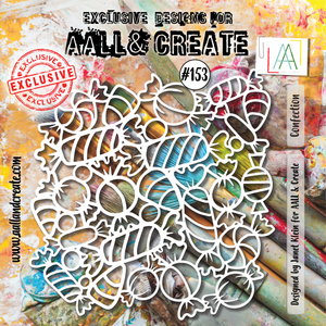 #153 - 6"x6" Stencil - Confection