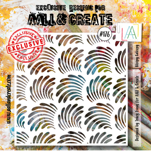 #176 - 6"x6" Stencil - Bloopy Galoopy - AALL & Create Wholesale - stencil