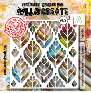 #178 - 6"x6" Stencil - Crisp Tulips - AALL & Create Wholesale - stencil