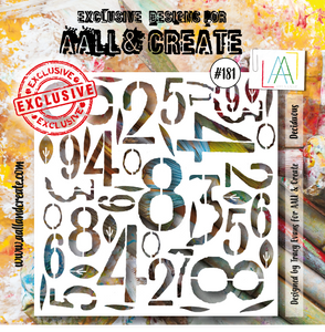 #181 - 6"x6" Stencil - Deciduous - AALL & Create Wholesale - stencil