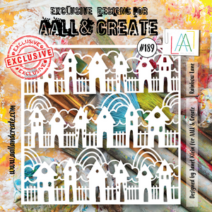 #189 - 6"x6" Stencil - Rainbow Lane