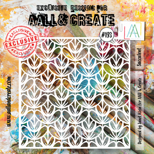 #193 - 6"x6" Stencil - Succulent
