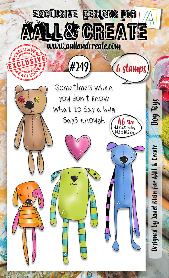 #249 - A6 Clear Stamp Set - Dog Toys