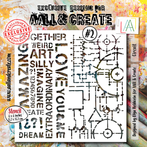#2 - 6"x6" Stencil - Circuit