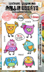 #346 - A6 Clear Stamp Set - For The Birds