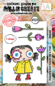 #359 - A7 Clear Stamp Set - Raincoat