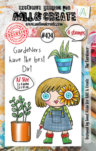 #424 - A7 Clear Stamp Set - The Gardener
