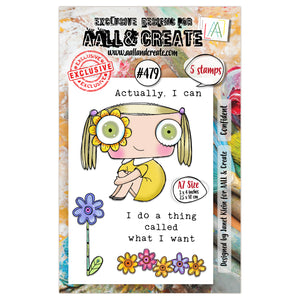 #479 - A7 Clear Stamp Set - Confident