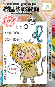 #587 - A7 Clear Stamp Set - Leo