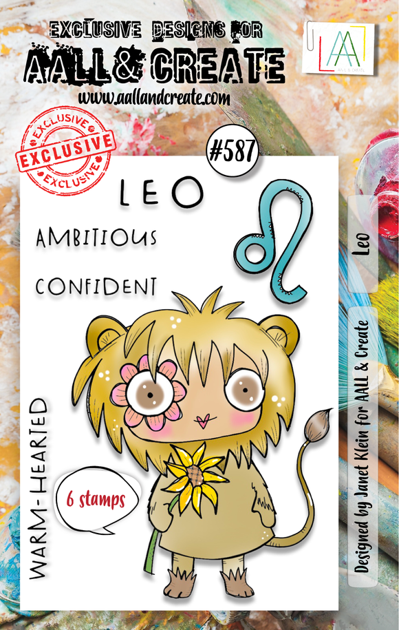 #587 - A7 Clear Stamp Set - Leo