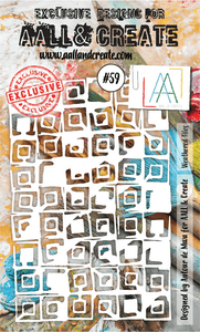 #59 - A6 Stencil - Weathered Tiles - AALL & Create Wholesale - stencil