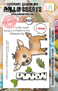 #659 - A7 Clear Stamp Set - Forest Fawn