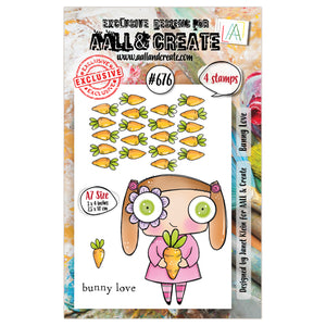 #676 - A7 Clear Stamp Set - Bunny Love