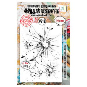 #713 - A7 Clear Stamp Set - Shattering