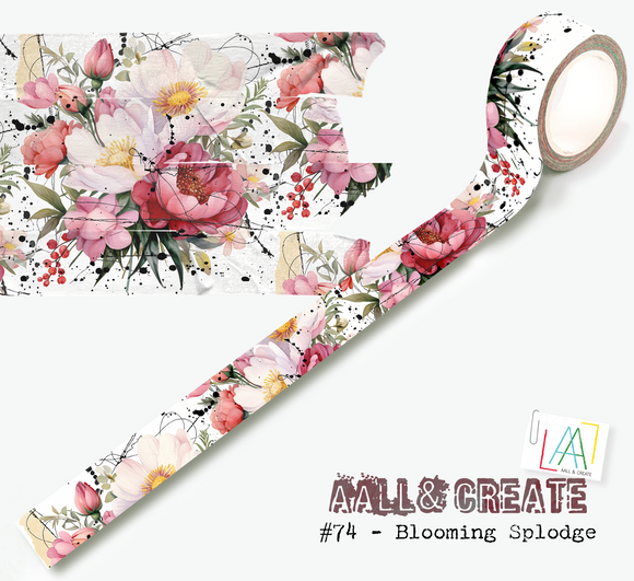 #74 -  Washi Tape - Blooming Splodge
