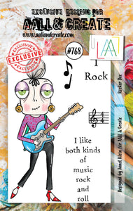 #768 - A7 Clear Stamp Set - Rocker Dee - AALL & Create Wholesale - stamp