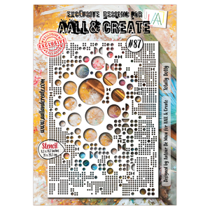 #87 - A4 Stencil - Totally Dotty