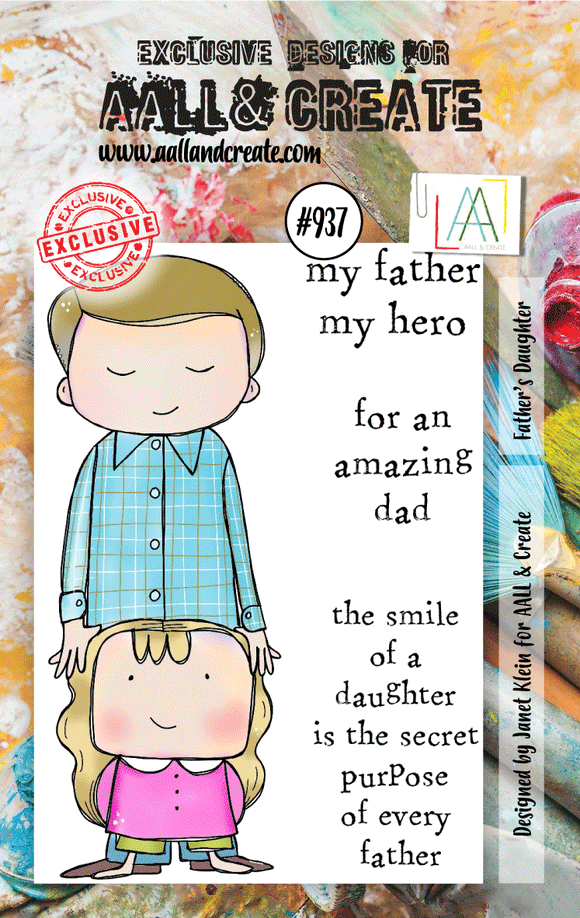 #937 - A7 Stamp Set - Father's Daughter - AALL & Create Wholesale - Stamp