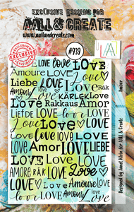 #939 - A7 Stamp Set - Amour - AALL & Create Wholesale - Stamp